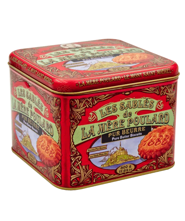 La Mere Poulard Les Sables Pur Beurre Pure Butter Biscuits 500g Tin Box